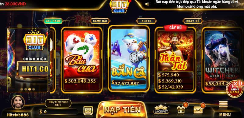 Bắn cá Hit Club - trò chơi hấp dẫn cho mọi game thủ